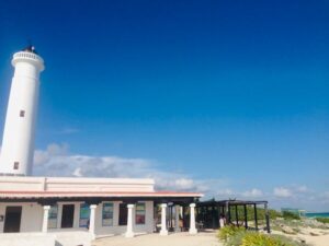 The lighthouse in Punta Sur Eco Park